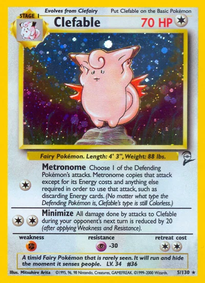Clefable – Base Set 2 nr 005/130 (Standard)
