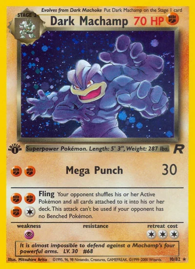 Dark Machamp – Team Rocket nr 010/082 (Standard)