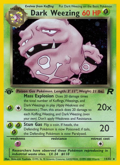Dark Weezing – Team Rocket nr 014/082 (Standard)