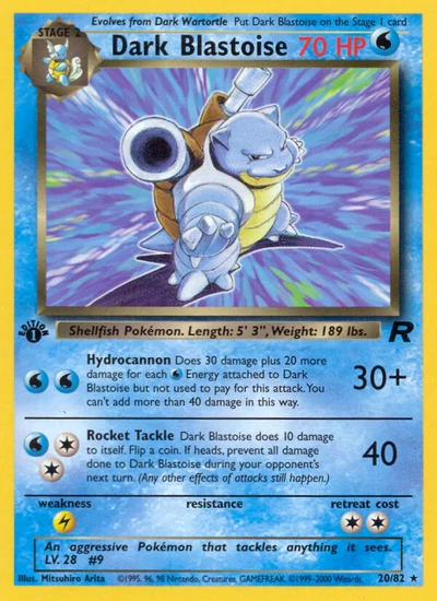Dark Blastoise – Team Rocket nr 020/082 (Standard)
