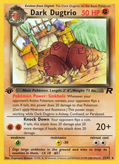 Dark Dugtrio – Team Rocket nr 023/082 (Standard)