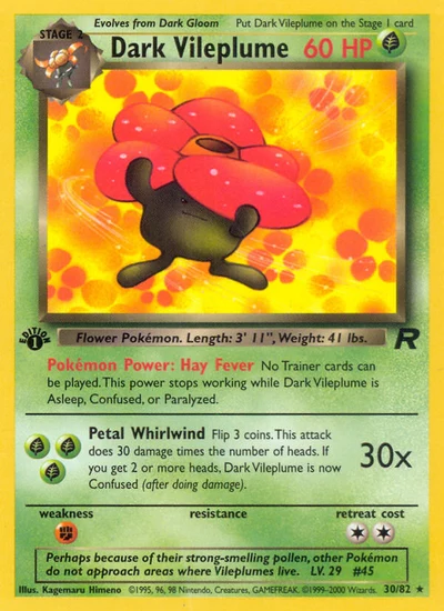 Dark Vileplume – Team Rocket nr 030/082 (Standard)