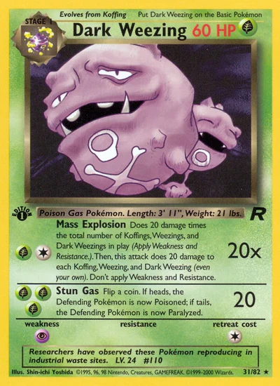 Dark Weezing – Team Rocket nr 031/082 (Standard)