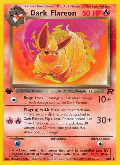Dark Flareon – Team Rocket nr 035/082 (Standard)