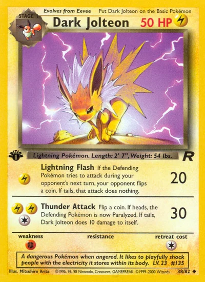 Dark Jolteon – Team Rocket nr 038/082 (Standard)