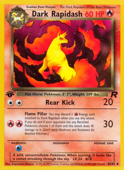 Dark Rapidash – Team Rocket nr 044/082 (Standard)