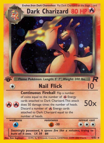Dark Charizard – Team Rocket nr 004/082 (Standard)