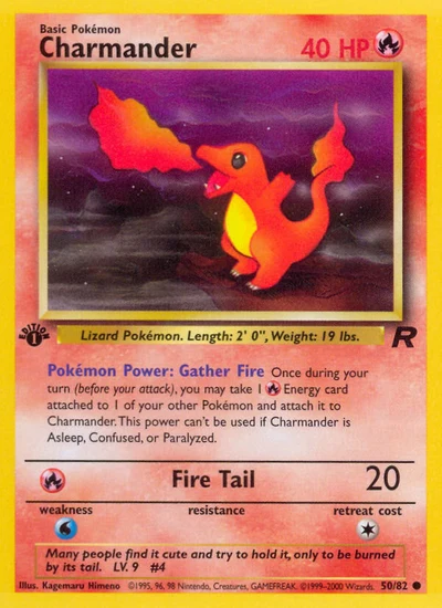 Charmander – Team Rocket nr 050/082 (Standard)