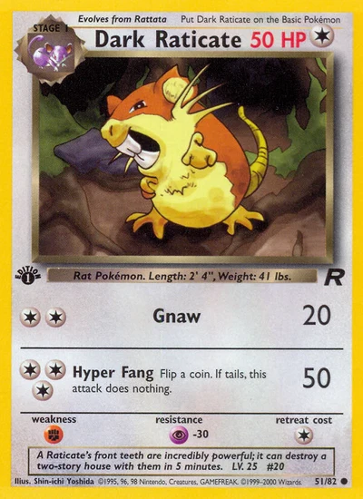 Dark Raticate – Team Rocket nr 051/082 (Standard)