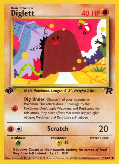 Diglett – Team Rocket nr 052/082 (Standard)