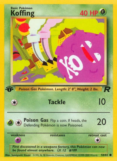 Koffing – Team Rocket nr 058/082 (Standard)