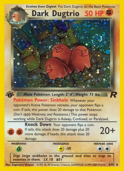 Dark Dugtrio – Team Rocket nr 006/082 (Standard)