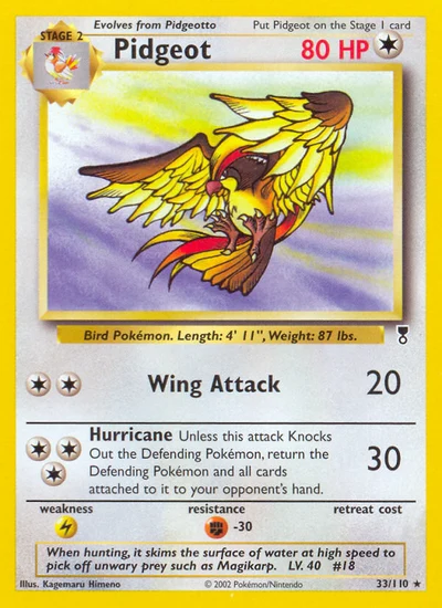 Pidgeot – Legendary Collection nr 033/110 (Standard)