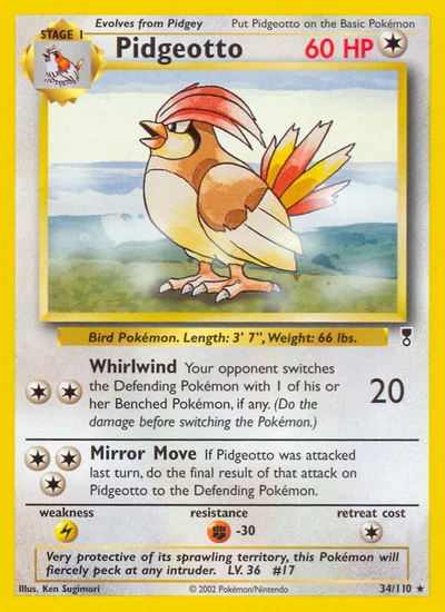 Pidgeotto – Legendary Collection nr 034/110 (Standard)