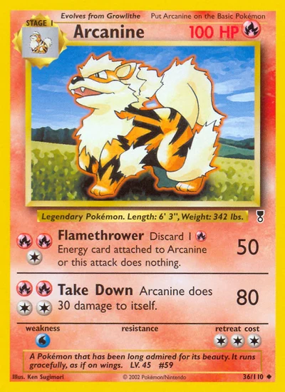Arcanine – Legendary Collection nr 036/110 (Standard)