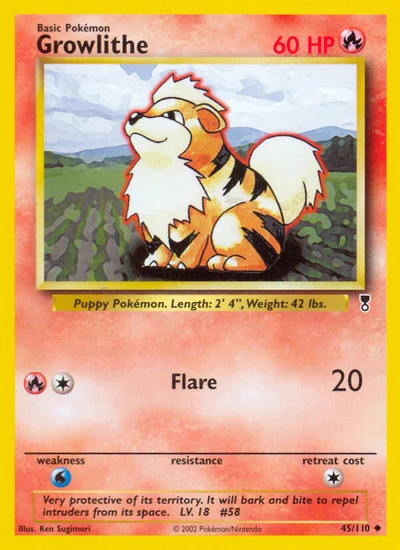 Growlithe – Legendary Collection nr 045/110 (Standard)