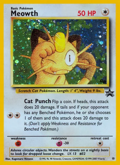 Meowth – Wizards Black Star Promos nr 010 (Standard)