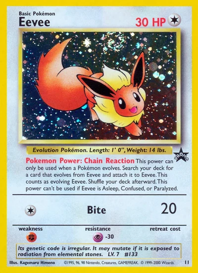 Eevee – Wizards Black Star Promos nr 011 (Standard)