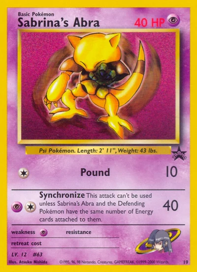 Sabrina's Abra – Wizards Black Star Promos nr 019 (Standard)