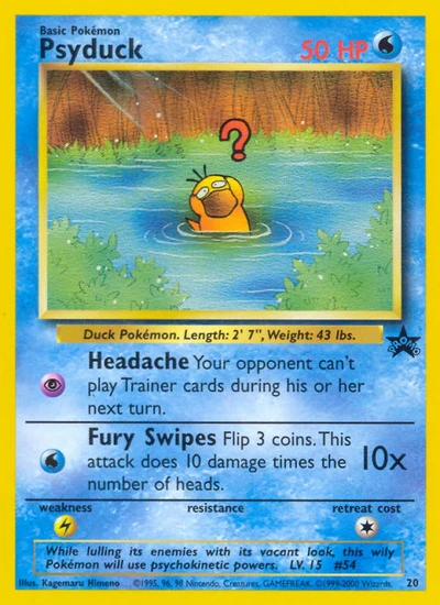 Psyduck – Wizards Black Star Promos nr 020 (Standard)