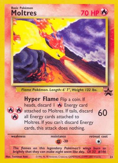 Moltres – Wizards Black Star Promos nr 021 (Standard)