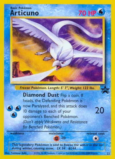 Articuno – Wizards Black Star Promos nr 022 (Standard)