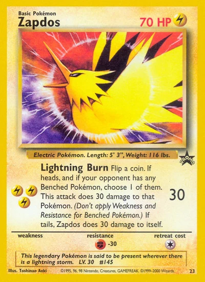 Zapdos – Wizards Black Star Promos nr 023 (Standard)