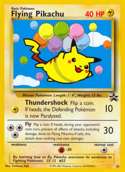 Flying Pikachu – Wizards Black Star Promos nr 025 (Standard)
