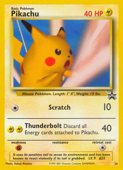 Pikachu – Wizards Black Star Promos nr 026 (Standard)