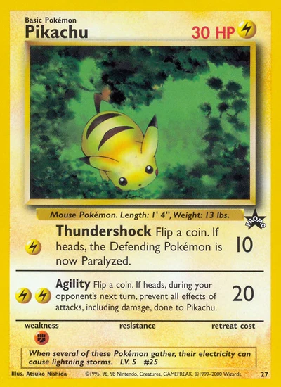 Pikachu – Wizards Black Star Promos nr 027 (Standard)
