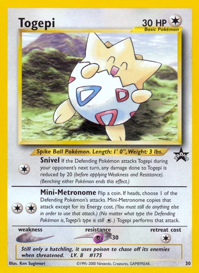 Togepi – Wizards Black Star Promos nr 030 (Standard)
