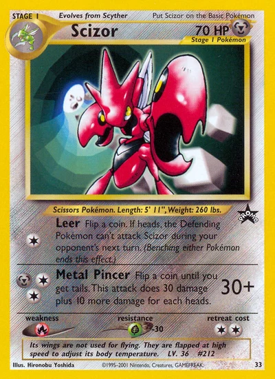 Scizor – Wizards Black Star Promos nr 033 (Standard)