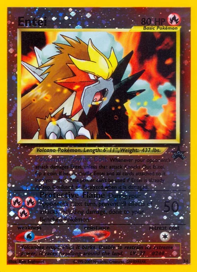 Entei – Wizards Black Star Promos nr 034 (Standard)
