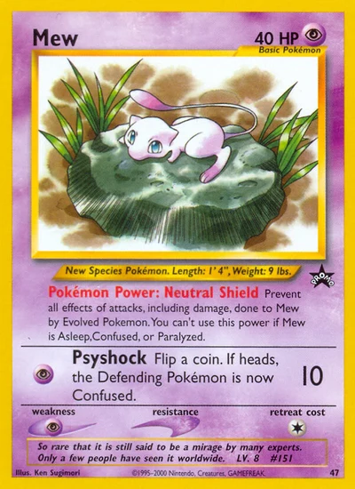 Mew – Wizards Black Star Promos nr 047 (Standard)
