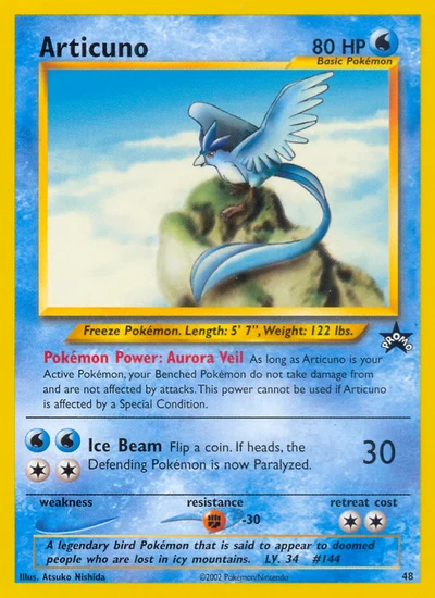 Articuno – Wizards Black Star Promos nr 048 (Standard)
