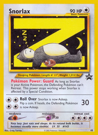 Snorlax – Wizards Black Star Promos nr 049 (Standard)