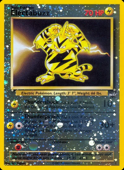 Electabuzz – Best of Game nr 001/009 (Standard)