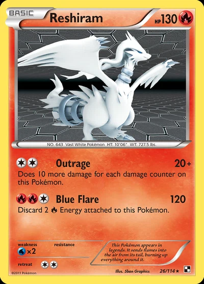 Reshiram – Black & White nr 026/114 (Standard)