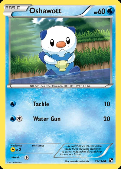Oshawott – Black & White nr 027/114 (Standard)