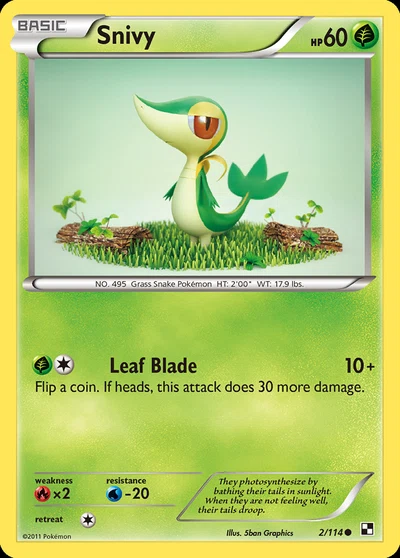 Snivy – Black & White nr 002/114 (Standard)