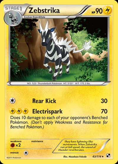 Zebstrika – Black & White nr 043/114 (Standard)