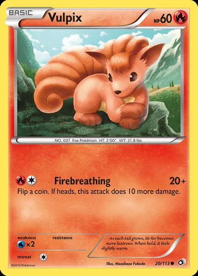 Vulpix – Legendary Treasures nr 020/113 (Standard)