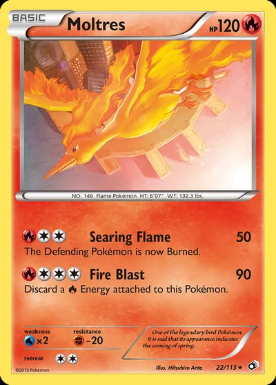 Moltres – Legendary Treasures nr 022/113 (Standard)