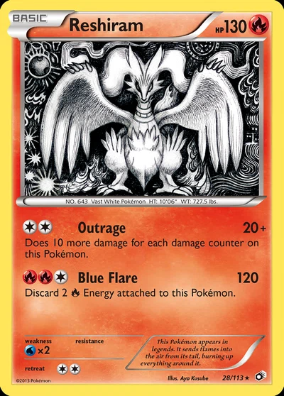 Reshiram – Legendary Treasures nr 028/113 (Standard)