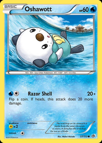 Oshawott – Legendary Treasures nr 037/113 (Standard)