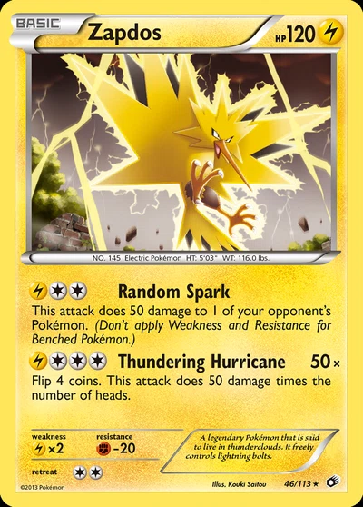 Zapdos – Legendary Treasures nr 046/113 (Standard)