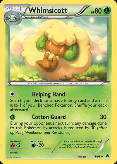 Whimsicott – Emerging Powers nr 011/098 (Standard)
