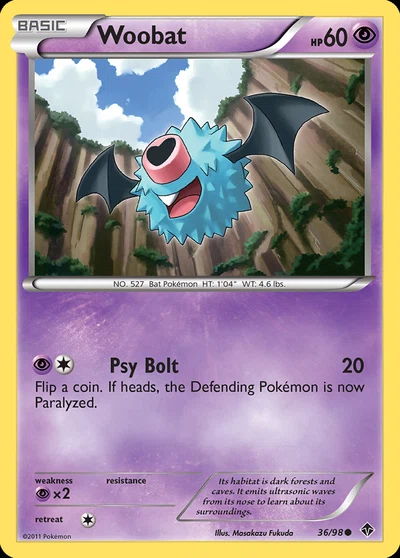 Woobat – Emerging Powers nr 036/098 (Standard)