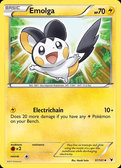 Emolga – Noble Victories nr 037/101 (Standard)