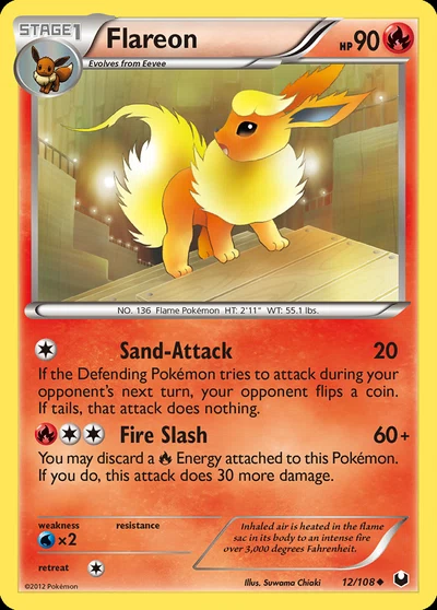Flareon – Dark Explorers nr 012/108 (Standard)